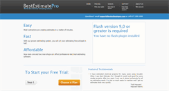 Desktop Screenshot of bestestimatepro.com