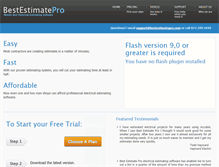 Tablet Screenshot of bestestimatepro.com